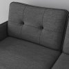 HOMCOM Modern Two Seater Sofa, Button Tufted Loveseat with Cushions and Steel Legs for Living Room, Guest Room