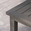 Outsunny Aluminium Outdoor Coffee Table, Rectangular Patio Side Table with Slat Tabletop for Indoor, Garden, Balcony, 100cm x 60 cm, Brown