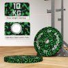 SPORTNOW Olympic Weight Plates Set, Solid Rubber Bumper Plates Weights Discs with 2