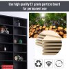 HOMCOM 1116 CD/ 528 DVD Storage Shelf Rack Media Storage Unit Shelves Racks Wooden Display Unit with 10 Adjustable Shelves