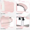 HOMCOM Gaming Chair with Footrest, PU Leather Computer Chair, Swivel Game Chair with 150 Reclining Back and Lumbar Support for Adults, Pink