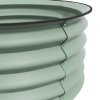 Outsunny Steel Raised Beds for Garden Set of 2, Outdoor Elevated Planter Box with Safety Edging, Easy-to-assemble Stock Tank for Growing Flowers, Herbs and Vegetables, Green