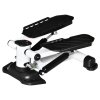 HOMCOM Portable Mini Stepper, Steppers for Exercise Workout with LCD Display Monitor, Anti-skid Foot Pedals for Home Gym Office, Black