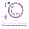 SPORTNOW Smart Weighted Hula Hoop for Adults, Hula Ring with 16 Detachable Knots, 360 Auto-Rotating Ball and Digital Counter, Massage Hula Circle For Weight Loss, Purple