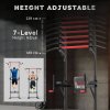 HOMCOM Power Tower Station with Dip Stand, Pull Up Bar Home Office Gym Training Workout Equipment