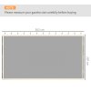 Outsunny fit 10x10ft Gazebo Universal Replacement Mosquito Netting for Patio Gazebos and Canopy Tents with Zippers for 3(m) x 3(m) Gazebo, (Sidewall Only) Beige