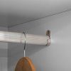 HOMCOM 2-Door Wardrobe with 2 Drawers, Hanging Rod and Anti-tipping Straps for Bedroom Clothes Storage Organisation, White