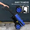 DURHAND 1800W High Pressure Washer, 150 Bar Pressure, 510 L/h Flow, High-Performance Portable Power Washer Jet Wash Cleaner with 6M Hose, Snow Foam Bottle for Garden, Car, Furniture, Blue