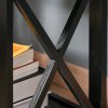 HOMCOM End Table, Sofa Side Table with Drawer X Bar Bottom Storage Shelf, Nightstand Bedside Table for Bedroom or Living Room