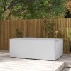 Outsunny Outdoor Garden Furniture Cover Waterproof, Anti-UV 600D Heavy Duty Oxford Fabric Patio Furniture Cover for Rectangular Sofa Table Set, Grey, 210 x 140 x 80 cm
