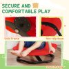 AIYAPLAY Sensory Spinning Chair for Kids, Planet-Shaped Swivel Chair for Balance and Coordination Training, Multi-Position Spinning Seat with Non-Slip Base, Red