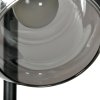 HOMCOM 3-Light Floor Lamp for Living Room with Glass Global Lampshade, Modern Standing Lamp for Bedroom, Bulb not Included, Grey