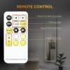 HOMCOM Full-Length Mirror with LED Lights and Remote Control, Freestanding Floor Mirror with Dimming & 3 Color Modes, Wall Mounted Full Body Mirror for Bedroom
