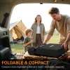 Outsunny 90L Festival Trolley on Wheels, Folding Camping Trolley Cart with Adjustable Handle, Portable for Outdoor, Garden, Shopping, Fishing, Black