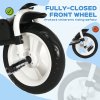 HOMCOM 6 in 1 Trike for Toddler, Baby Push Tricycle Folding Bike with Parent Handle, Reversible Seat, Storage Basket, Canopy, 5-point Safety Harness, for Kids 1-5 Years