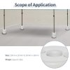 Outsunny 4 Pack 36 kg Gazebo Weights, Canopy Tent Weights with Rapid Clip, Gazebo Leg Weights Fill with Sand or Water, White
