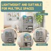 AIYAPLAY Kids Storage Units, Toy Organiser with 2 Storage Boxes, 4 Tier Bookshelf, Cabinet, for Playroom, Bedroom, Kid Room, Living Room, 67 x 29 x 98cm, Light Grey