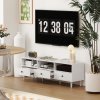 HOMCOM 140cm TV Stand Cabinet, Modern TV Unit Console Table for up to 75