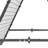 HOMCOM Double-Sided Football Rebounder Net, Football Rebound Net Target Goal with Five Adjustable Angles, Black