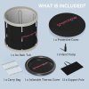 SPORTNOW Ice Bath Tub Outdoor, 210L Portable Cold Water Therapy Tub, Recovery Cold Plunge Pool with Lid, Cover, Carry Bag for Athletes, Black