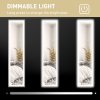 HOMCOM Full Length Mirror with LED Lights, 160 x 40cm Free Standing Mirror with Dimming and 3 Colour Lighting, Leaning or Wall Mirror with Frame for Living Room, Bedroom, Grey