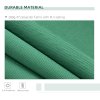 Outsunny 4 x 3(m) Garden Patio Manual Awning Canopy Aluminium Sun Shade Shelter Retractable for Backyard