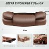 HOMCOM Executive Office Chair, Leathaire Reclining Computer Desk Chair with Lumbar Support Pillow, Built-in Headrest, High Back, Footrest, Silent Swivel Wheels, Armrest for Home, Dark Brown