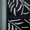 Outsunny Decorative Garden Privacy Screen with Stand, 6.5FT Freestanding Metal Outdoor Divider, Decorative Privacy Panel with Expansion Screws for Garden Pool Hot Tub, Willow Branch Style, Black