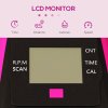 SPORTNOW Mini Exercise Bike, Portable Pedal Exerciser, Under Desk Bike with LCD Display for Legs and Arms, Rehabilitation, Therapy Home Office Workout, Pink