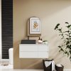 HOMCOM Arch Bathroom Mirror, 50 x 70cm Steel Framed Wall Mirror, Decorative Mirror for Bedroom, Living Room, Entryway