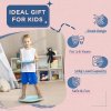 ZONEKIZ 2 in 1 Balance Board Kids Wobble Board with Ball, for Ages 3-6 Years - Blue