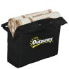 Outsunny Reversible Outdoor Rug with Carry Bag, Waterproof Plastic Straw Mat for Garden, Deck, RV, Picnic, Beach, Camping, 182 x 274cm, Brown and Cream
