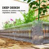 Outsunny Galvanised Raised Garden Bed, 240 x 120 x 30cm Raised Bed with Reinforcing Bars, Outdoor Raised Planter with Open Bottom for Vegetables, Flowers, Herbs, Silver