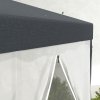 Outsunny 4M Hexagon Gazebo, Netting Party Tent, Patio Canopy Outdoor Event Shelter for Activities, Shade Resistant, Dark Grey
