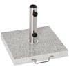 Outsunny 25kg Garden Umbrella Base Durable Parasol Holder Patio Furniture Outdoor Sunshade Marble Stand