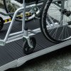 HOMCOM Wheelchair Ramp,  Folding Aluminium Threshold Ramp with Non-Skid Surface, Transition Plates Above and Below for Home, Steps, Stairs, Curbs, Doorways