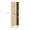 HOMCOM Bathroom Storage Cabinet, Bathroom Storage Unit, Freestanding Bathroom Cabinet with 6 Open Compartments and 6 Shelves