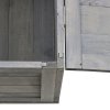 PawHut Tortoise House, Wooden Tortoise Enclosure Small Reptile House with Mesh Roof, Removable Side Panel, for Indoor - Grey