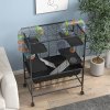 PawHut Large Hamster Cage, Gerbil Cage with Wheels, Tubes, Storage Shelf, Ramps, Running Wheel, Food Dish, Water Bottle, for Syrian Hamster - Black