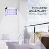 Outsunny 30W Electric Fly Zapper, Bug Zapper with UK Plug, 2 UV Bulbs, Hanging Chain, On/Off Switch and Removable Catch Tray, 60?O Coverage Insect Mosquito Killer for Indoor and Outdoor Use, Silver