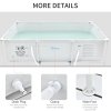 Outsunny Steel Frame Pool with Filter Pump, Filter Cartridge, Reinforced Sidewalls Rust Resistant Above Ground Swimming Pool 292 x 190 x 75cm, Grey