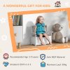AIYAPLAY Toy Box, 2 in 1 Toy Storage Chest Kids with Lid, Large Toy Storage Organiser Bench for Bedroom, Nursery, Playroom, Grey