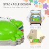 ZONEKIZ Stepping Stones Kids, 6PCs Crab-Designed Balance River Stones with TPE Anti-Slip Edge, Indoor Outdoor Sensory Toy, Obstacle Courses, Stackable
