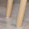 HOMCOM Nesting Coffee Table, Set of 2 Side Tables, Stacking End Tables with Solid Wood Legs, for Living Room Bedroom