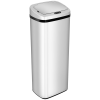 HOMCOM 50L Infrared Touchless Automatic Motion Sensor Dustbin Stainless Steel Trash Can Home Office