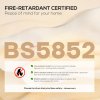 HOMCOM Accent Chair Wood Frame with Thick Linen Cushions Wide Seat Armchair Home Furniture Bedroom Office Grey