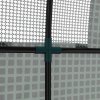 Outsunny 1.8 x 1.8 x 2m Polytunnel Greenhouse with Doors and Mesh Windows, Walk-in Grow House Tent with UV-resistant PE Cover and Steel Frame, Green