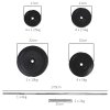 HOMCOM 65kg Adjustable Barbell Weights Set, 2-in-1 Dumbbells and Barbell Set with Knurled Bar, Free Weights Training Equipment, for Home Gym, Exercise