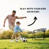 HOMCOM Double-Sided Football Rebounder Net, Football Rebound Net Target Goal with Five Adjustable Angles, Black