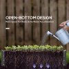 Outsunny 216L Rectangle Raised Garden Bed Box with Weatherized Steel Frame for Vegetables, Flowers and Herbs, 120 x 60 x 30.5cm, Light Grey